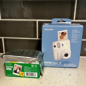 Fujifilm Instax Mini 12 Instant Camera NEW + 3 Packs Film (Expired)